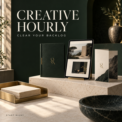 Creative Hourly editorial concept of creative and technical work