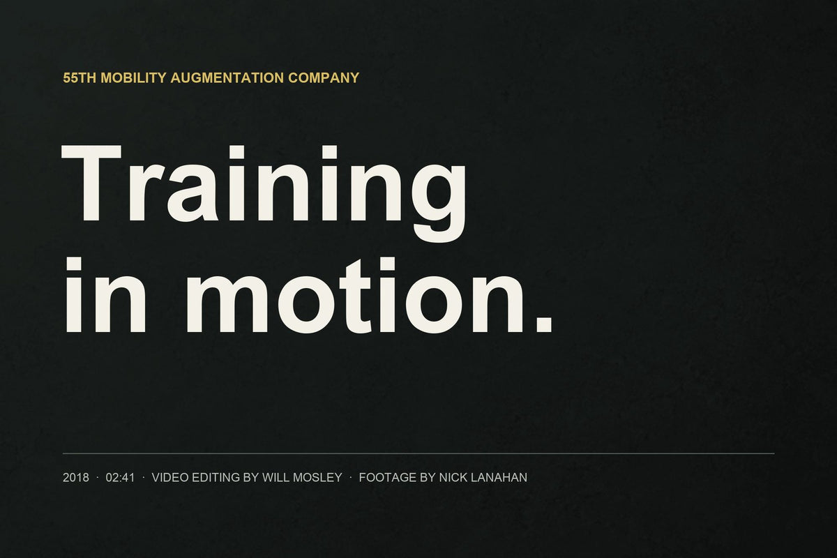 55th MAC Training Film: Title card for the 55th MAC 2018 training film