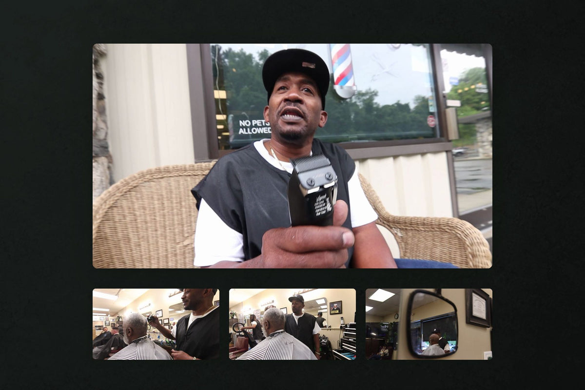 Legends Barber: Stills from the Legends Beauty and Barber footage