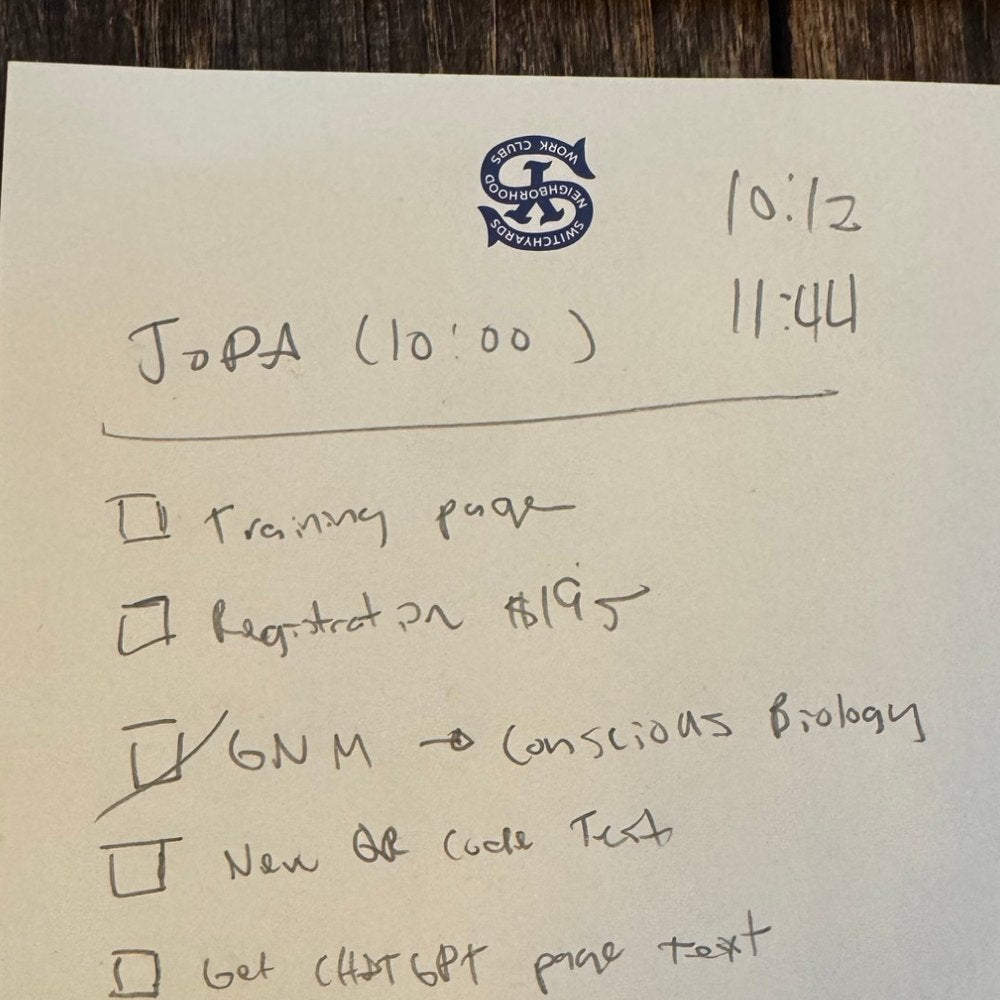 The session sheet: start 10:12, finish 11:44.