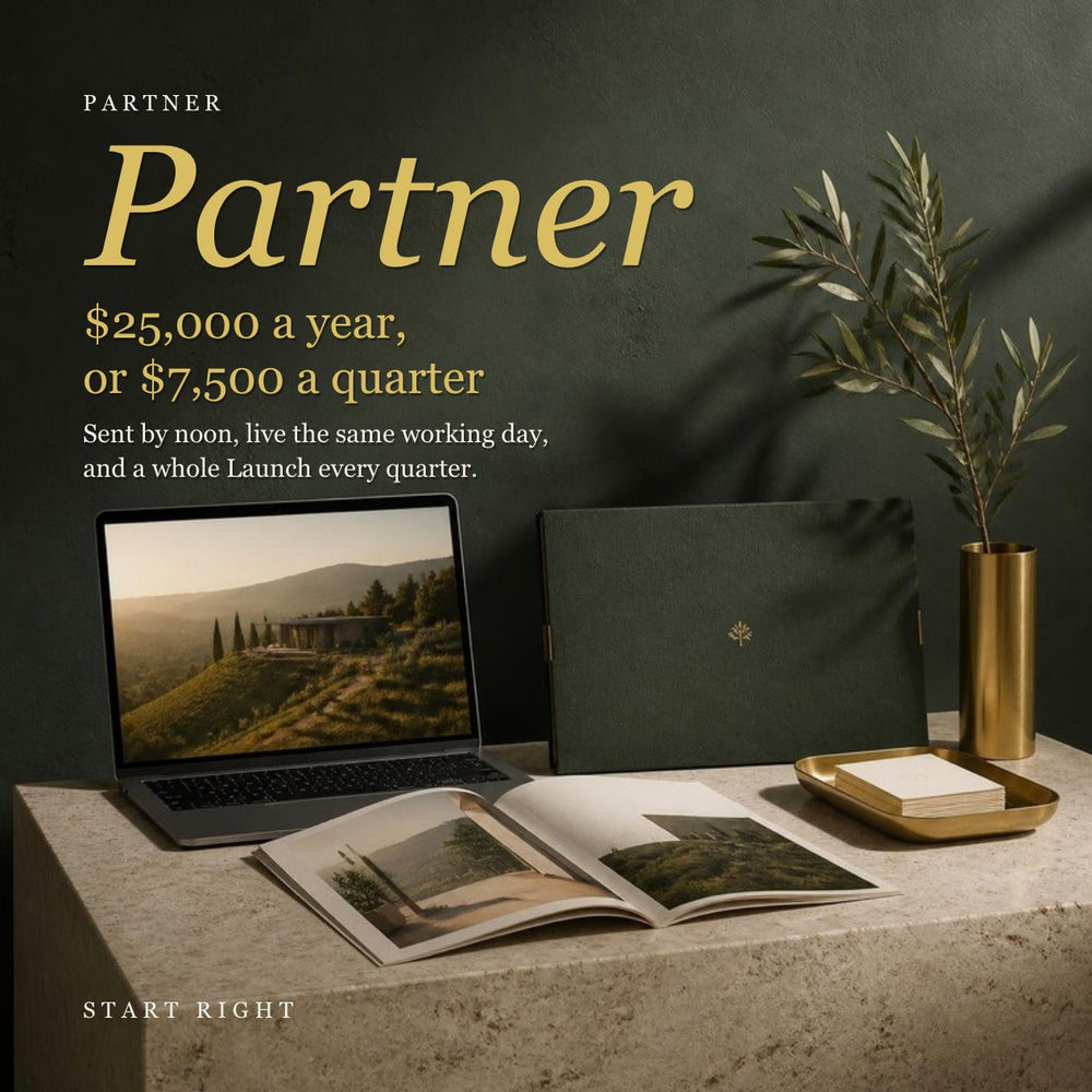 Partner, $25,000 a year or $7,500 a quarter