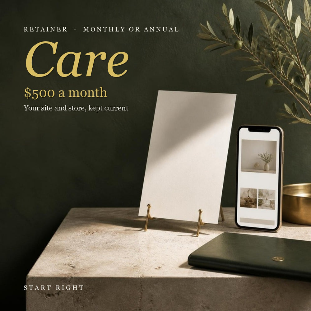 Care retainer, $500 a month