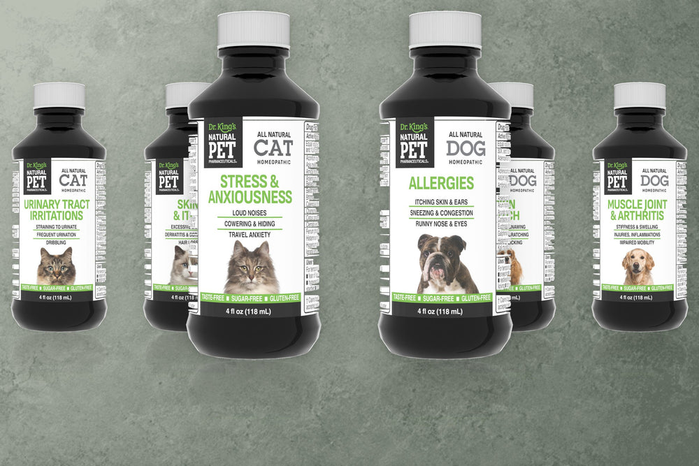Dr. King’s Natural Pet: Dr. King’s Natural Pet bottles for cats and dogs