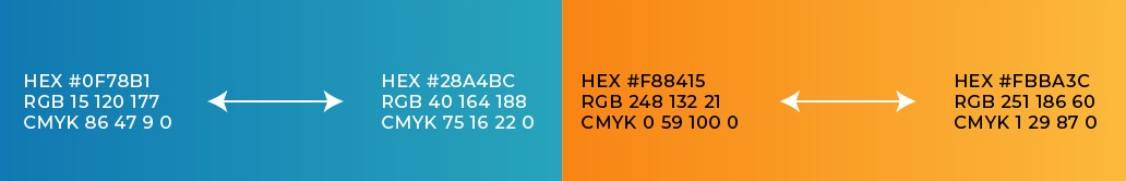 The palette strip from the original presentation, with the same values