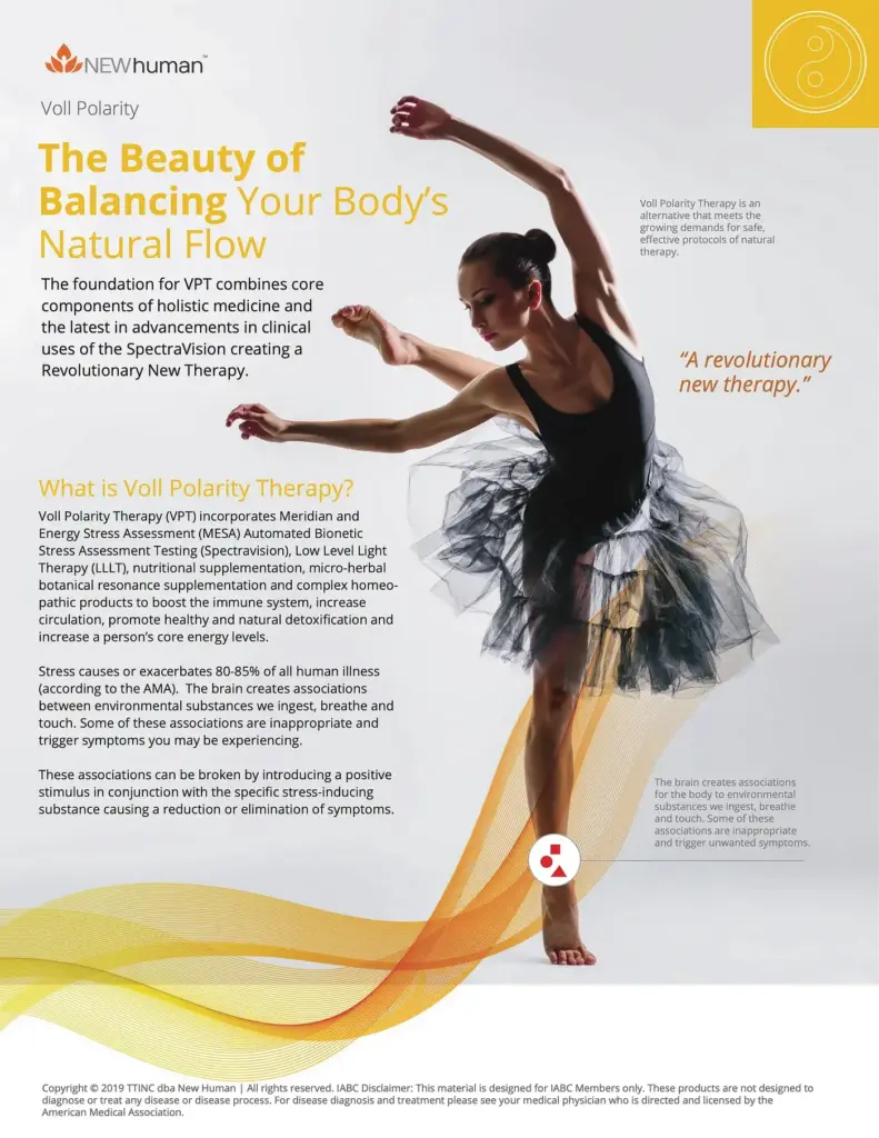 Health and wellness flyer with elegant ballerina visual and modern typography.