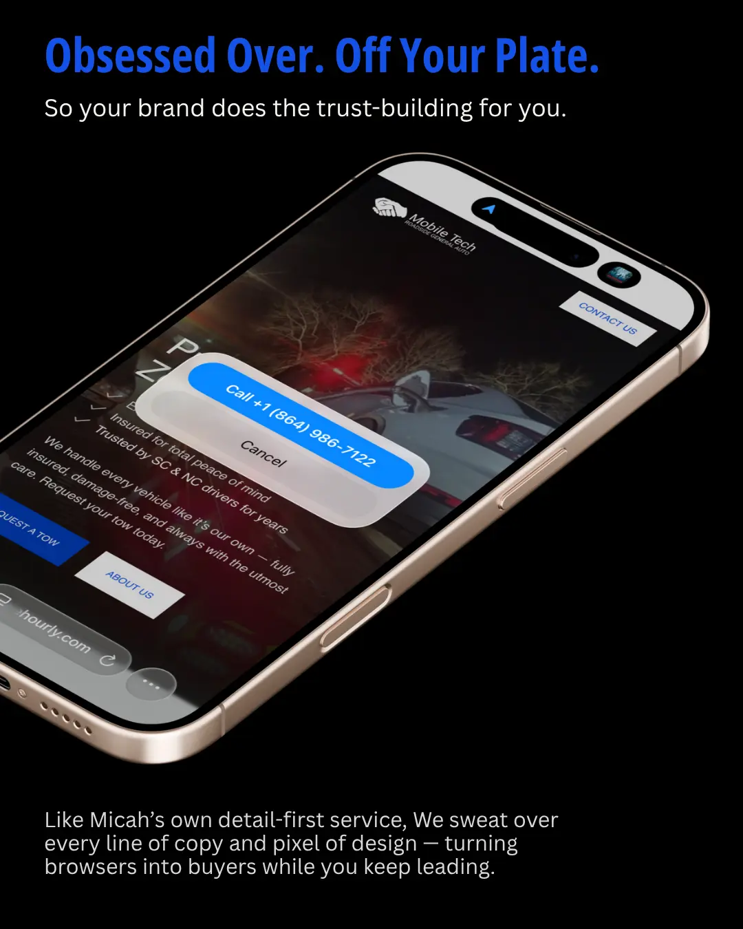 Obsessed Over. Off Your Plate.